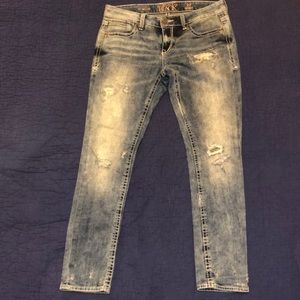 Buckle Black skinny jeans size 29